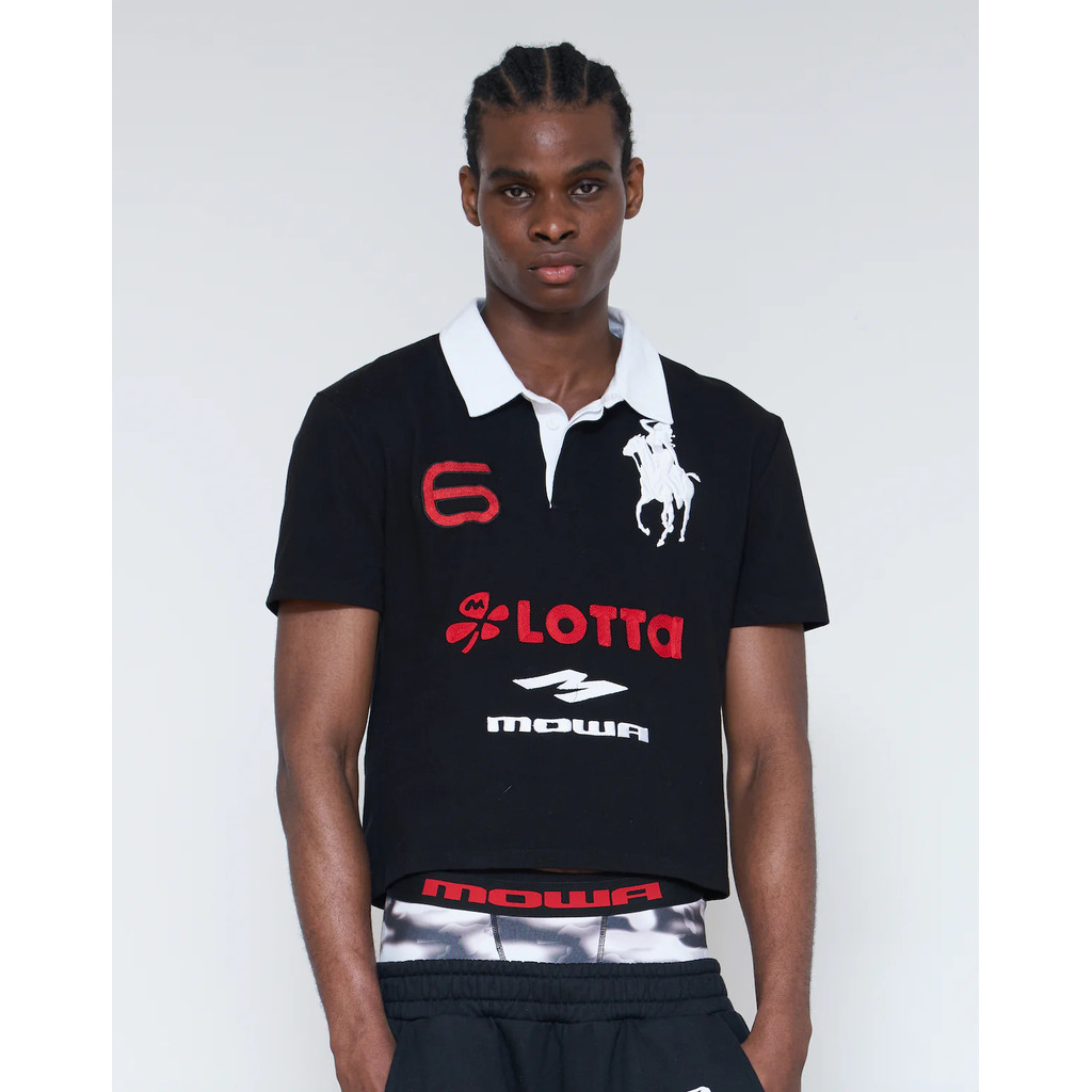 ATL YVL สไตล์ Angel War HorseSlim-fit เสื้อโปโลเสื้อยืดแขนสั้น tee
