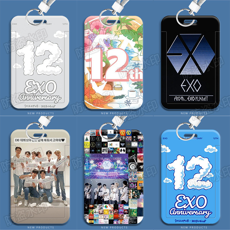 EXO Debut 22nd Anniversary Merchandise Student Slide Card Set Food Card Bus Card Campus Card Access 