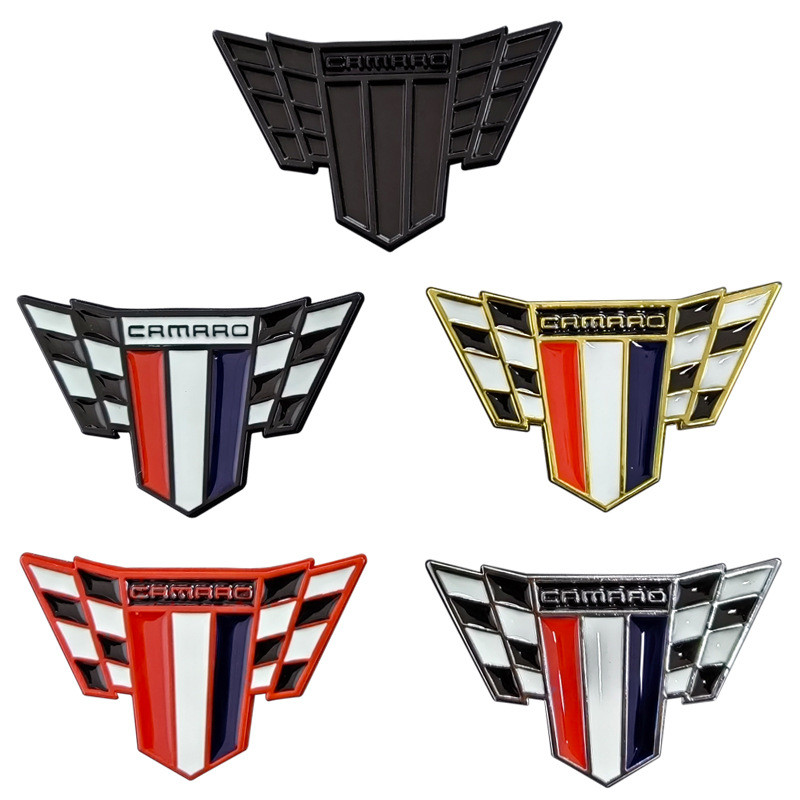 โลหะ 3D รถ Fender Emblem ด้านหลังป้ายสติกเกอร์สําหรับ Chevrolet Camaro ZL1 โลโก้ Auto Body ตกแต่ง De