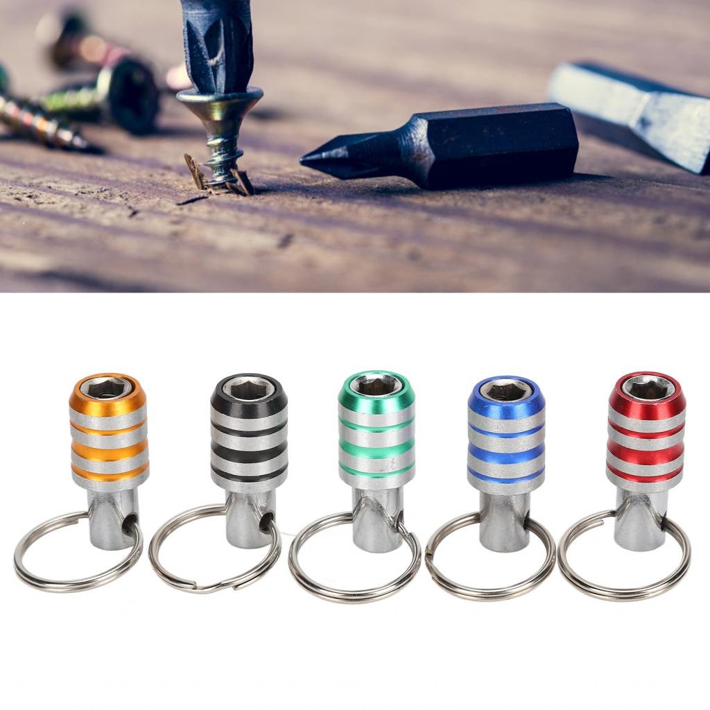ส่วนต่อขยายของ Bar Bar Bits Hex Shank Keychain 1/4in 5pcs/Set สำหรับไขควงไขมันไฟฟ้า