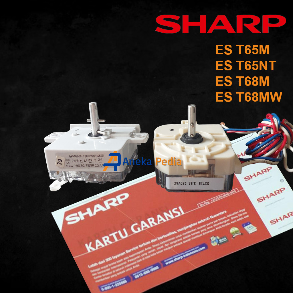 MESIN ORIGINAL SHARP ES T65 T68 M MW NT จับเวลาเครื่องซักผ้า 2 อ่าง 6 7 Kg T65M T65NT T68M T68M T68M