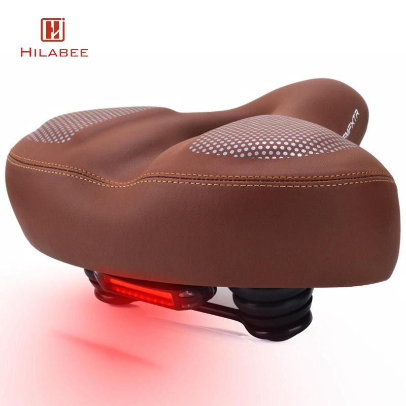 HILABEE อานจักรยานเสือภูเขา อะไหล่กันน้ําเบาะนุ่ม Pad สำหรับผู้ชายและผู้หญิง - รูปที่ 2