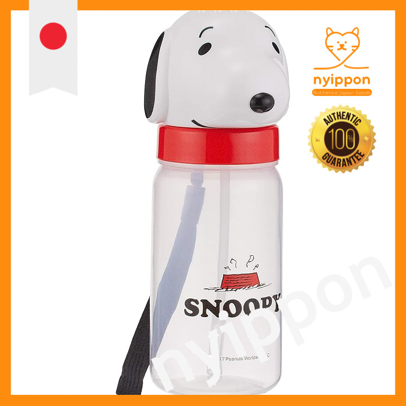 Skater Die-Cut Straw Bottle Snoopy 350ml PBS3STD