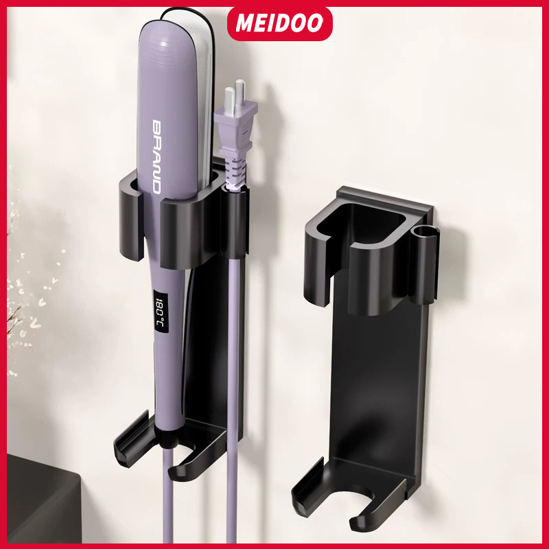 MEIDOO เครื่องม้วนผมอัตโนมัติขาตั้ง, ชั้นเก็บของ เครื่องม้วนผม, ไม่ต้องเจาะรูชั้นติดผนัง