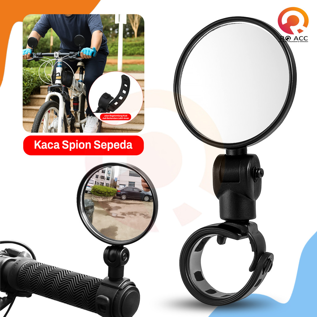 [RO ACC] NVN-PM02 ROUND REARVIEW MIRROR สําหรับมือจับจักรยานหมุนได้ 360 ADJUSTABLE