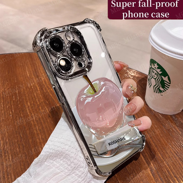 เคส Vivo V60 V50 Lite เคส Vivo V50 V40 เคส Vivo V40 Pro เคสคริสตัล Apple เคสโทรศัพท์มือถือ กันกระแทก