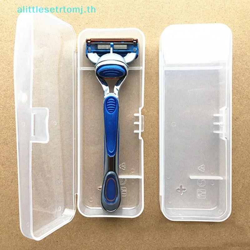 Alittlese Men Universal เครื่องโกนหนวดกล่องเก็บจับกล่องพลาสติกใสเต็มรูปแบบกล่องมีดโกนเป็นมิตรกับสิ่งแวดล้อม PP กล่องโกนหนวดคุณภาพสูง TH