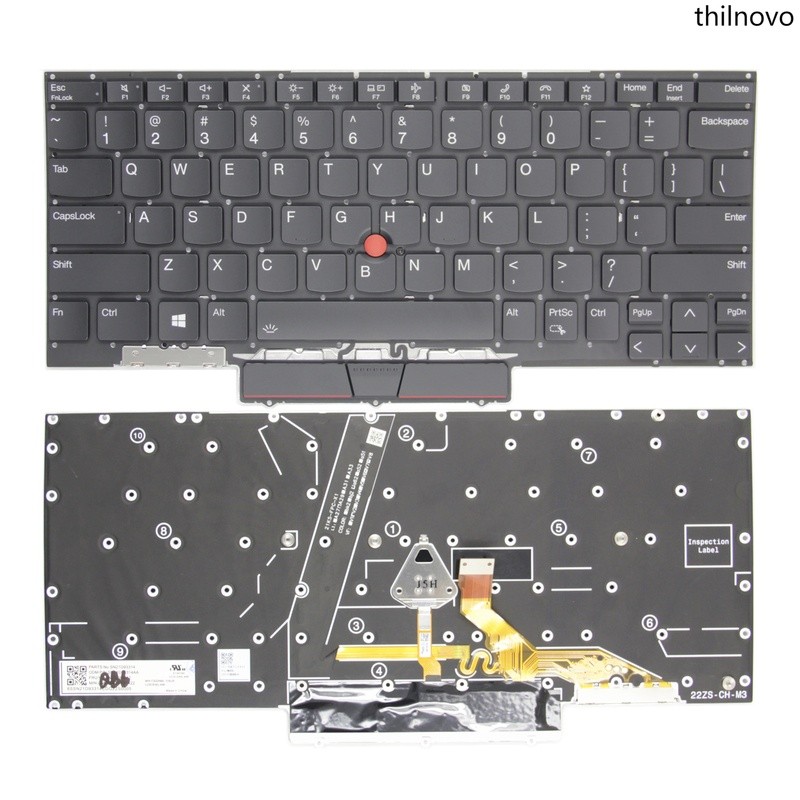 เหมาะสําหรับ Lenovo X1 nano Gen1/2/3 L13 X13 Gen 1/2/3/4 โยคะ Gen2 คีย์บอร์ด