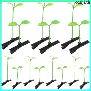 💚 50ชิ้น กิ๊บต้นอ่อน คลิปติดผมถั่วงอก พลาสติกคุณภาพดี สำหรับ DIY และตกแต่งผม ของขวัญน่ารัก