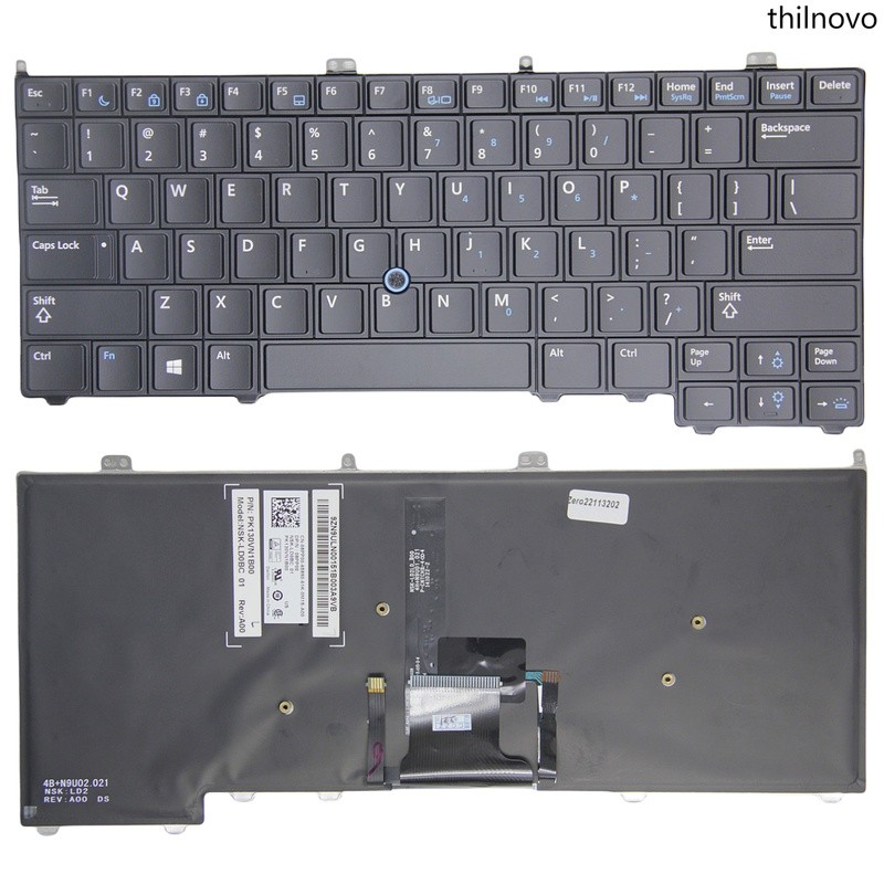 เหมาะสําหรับคีย์บอร์ด Dell Latitude E7420 E7240 E7440