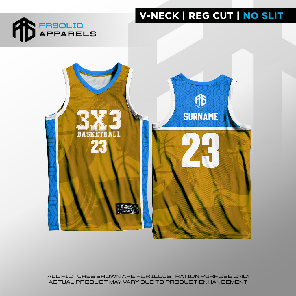 Free Custom Name & Number3X3 FR CONCEPT Basketball sando สําหรับเด็กและผู้ใหญ่ที่กําหนดเอง
