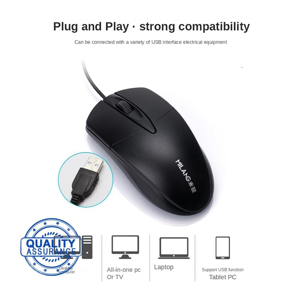 เมาส์ Usb แบบมีสาย 1600 Cpi ออกแบบตามหลักสรีรศาสตร์พร้อมเมาส์ออปติคอลความละเอียดสูงฟรี Mousemat F0r3