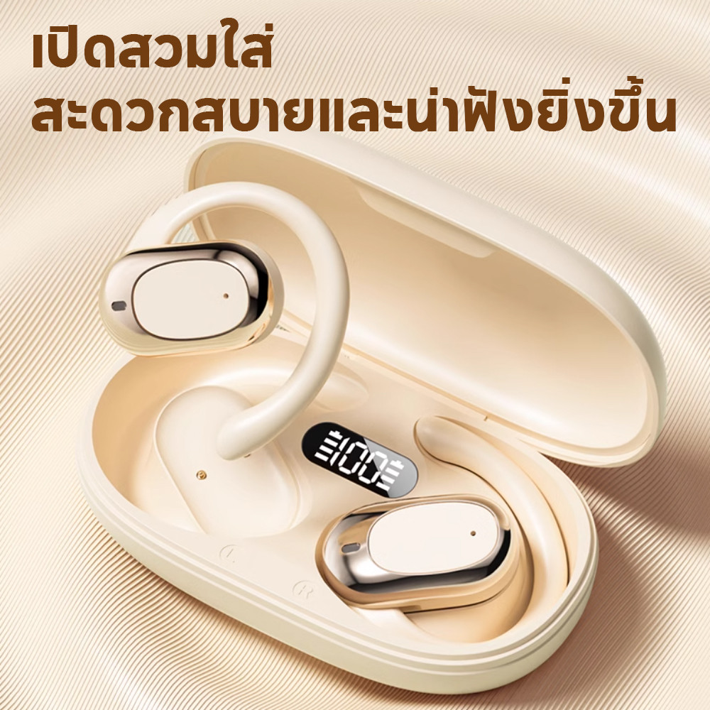 Sleeping Earbuds หูฟังมินิไร้สายสําหรับทํางาน TWS หูฟังบลูทูธ Bluetooth 5.3 หูฟังบลูทูธชุดหูฟังสเตอริโอซ่อนพร้อมไมโครโฟน