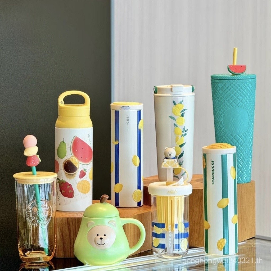 Breeze Cup Starbucks China 2025 Fruitful Encounter Series ฐานสามเหลี่ยมถ้วยแก้วของขวัญ Z2O8