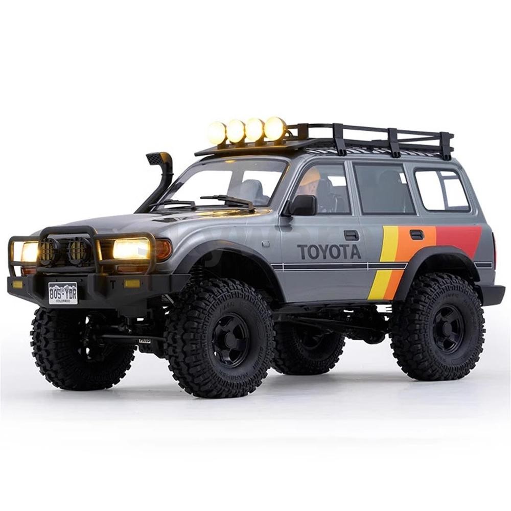 FMS 1/10 2.4GHz 4WD 6CH FCX10 LC80 Toyota Land Cruiser 80 RS รีโมทคอนโทรลรถ RC ยานพาหนะของเล่นเด็ก