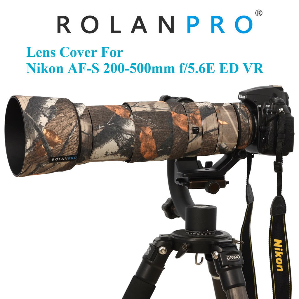 RolanPro lens cover for Nikon AF-S 200-500mm f/5.6E ED VR protective sleeve case