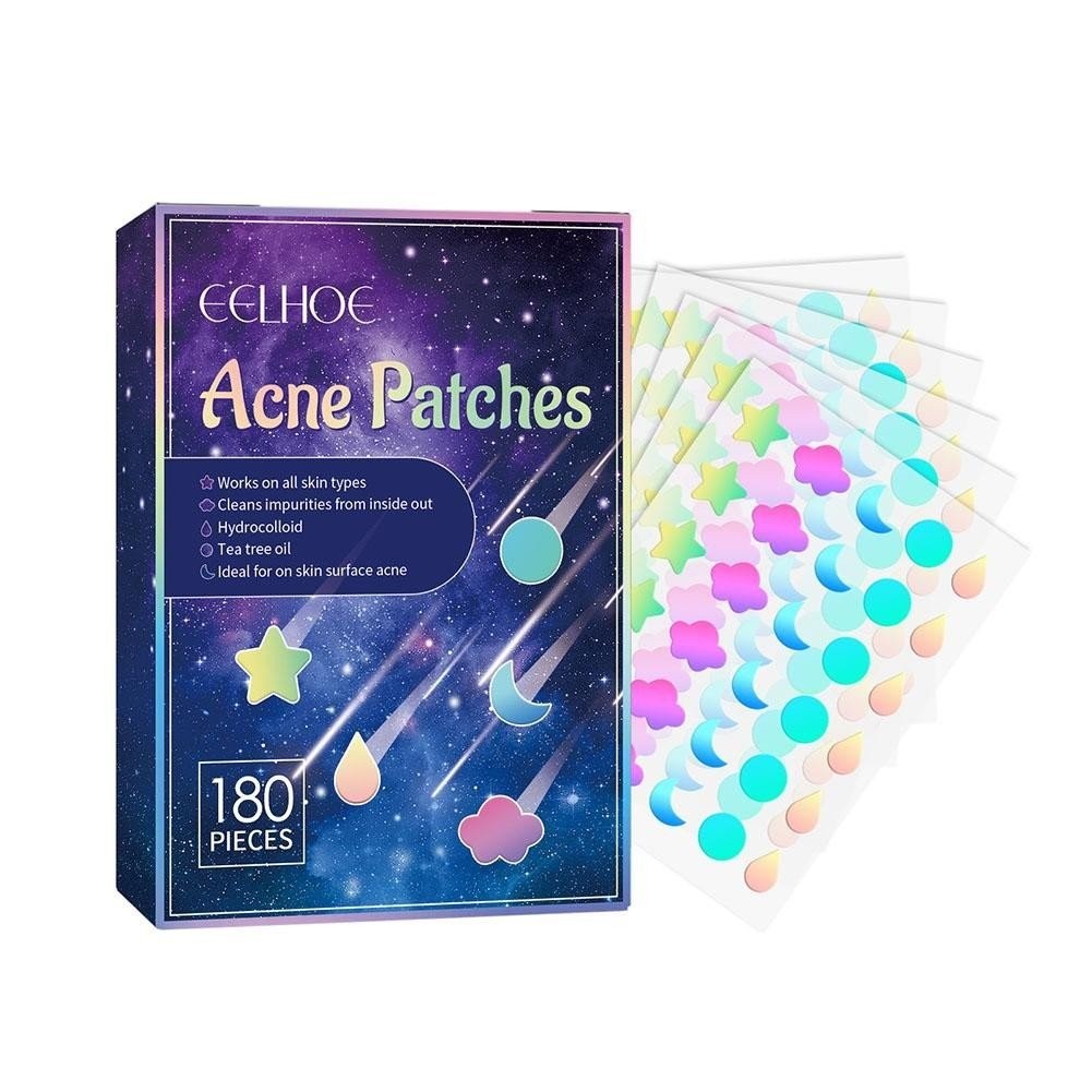 Acne Pimple Patch 180PCS Colorful Acne Pimple Stickers