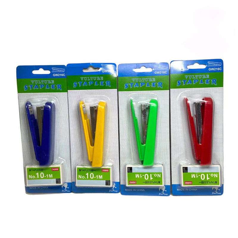 ZZ HOME01 แม็กเย็บกระดาษ แม็ก ลวดเย็บกระดาษ แม็กพร้อมลูกแม็ก1กล่องสีจัดส่งแบบสุ่ม - รูปที่ 3