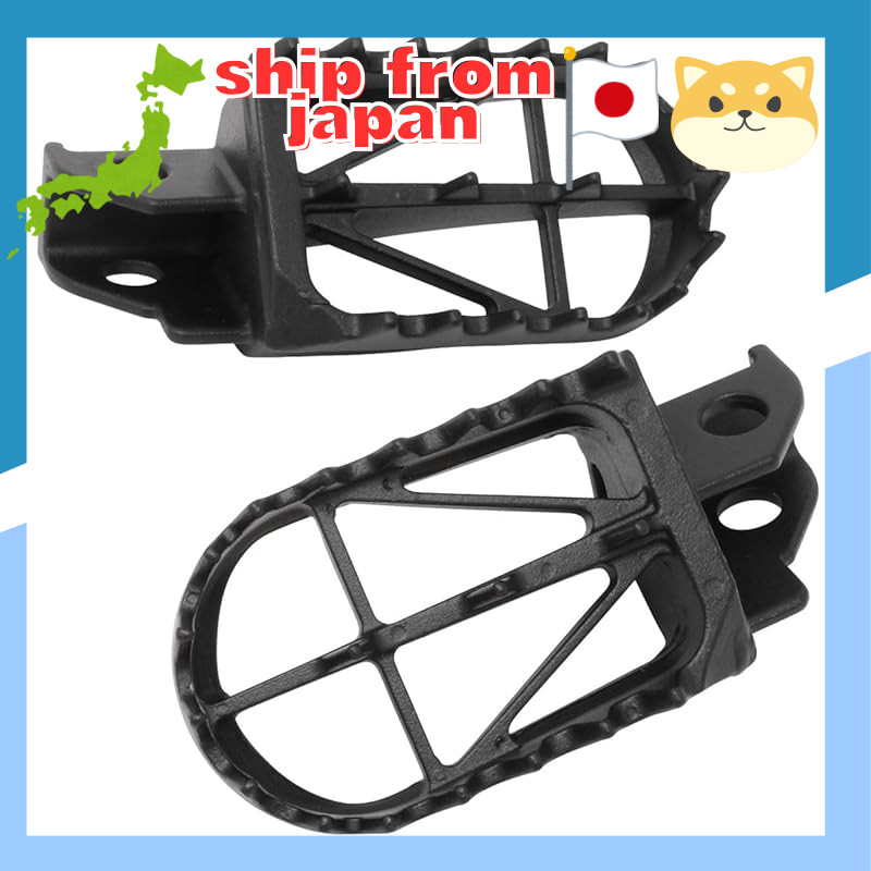 ZETA RACING Wide Foot Pegs for KLX125/D-TRACKER125, DJEBEL250/250XC, DR250/350S/R, Chromoly Mid, App