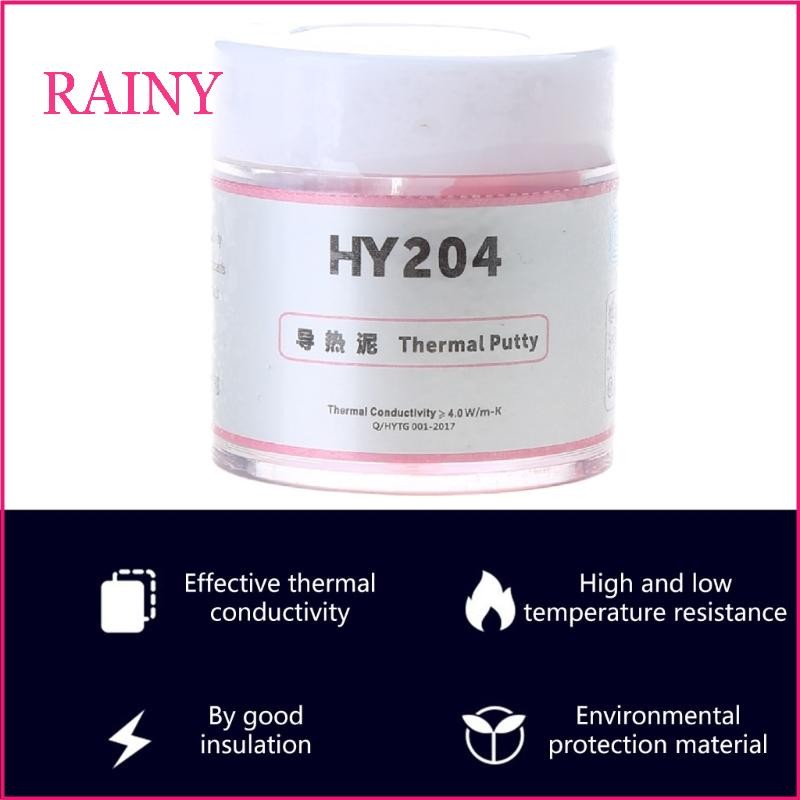 RAINY HY234 สีชมพูความร้อนจาระบี CPU Chipset Cooling Compound ซิลิโคนพลาสเตอร์ความร้อน Sink Compound 4 0W m-k