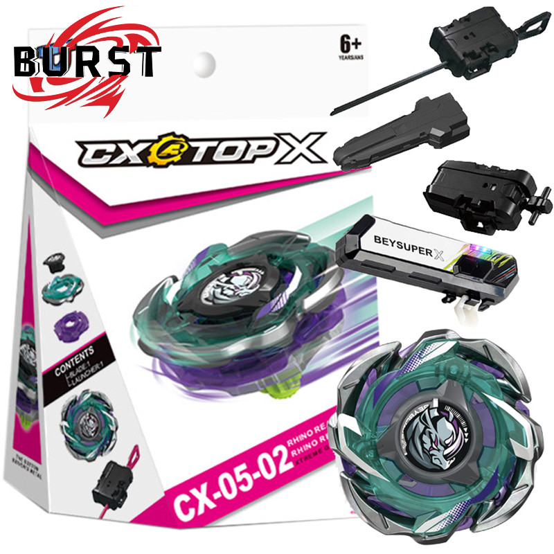 Beyblade X CX-05 02 Rhino Reaper Beyblade Xtreme พร้อม Launcher Led Grip ชุดสําหรับ Beyblade Burst ข