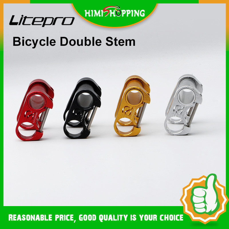 READY STOCK1PC LP Litepro จักรยานปรับ Stem S95 จักรยานพับ 412 Hollow Double Stem BMX SP8 Modified Stem Ultra-light 90g เหมาะสําหรับ 25.4 ตรง Handlebar อุปกรณ์เสริม