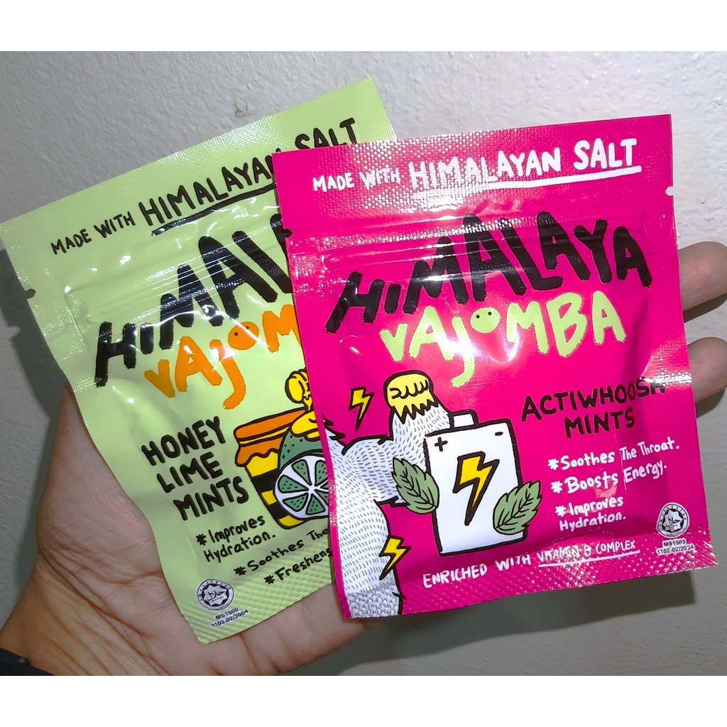 Himalaya salt  หิมาลายา  ลูกอมรสมินท์ ผสมเกลือหิมาลายา กลิ่นเลม่อน 1ซอง - รูปที่ 3