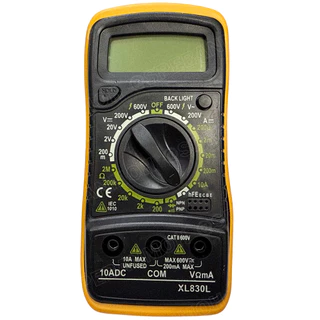 [ 1 เครื่อง ] XL830L ดิจิตอลมัลติมิเตอร์ Digital LCD Multimeter เครื่องวัดแรงดันไฟ วัดกระแสไฟ วัดค่าความต้านทาน วัดทร...