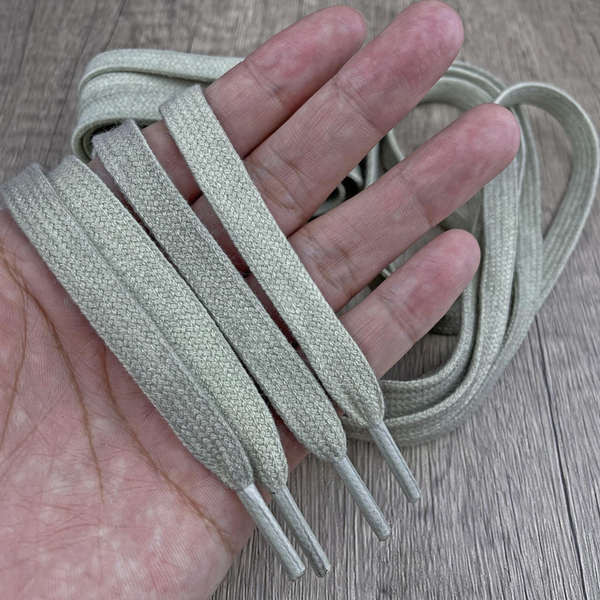 สายเชือกรองเท้า เชือกรองเท้ากลม เหมาะสําหรับ Balenciaga Daddy รองเท้า 3xl Shoelaces Distressed Shoelaces Toe Beige แถบแบน DIY การใส่สีดั้งเดิม - รูปที่ 3