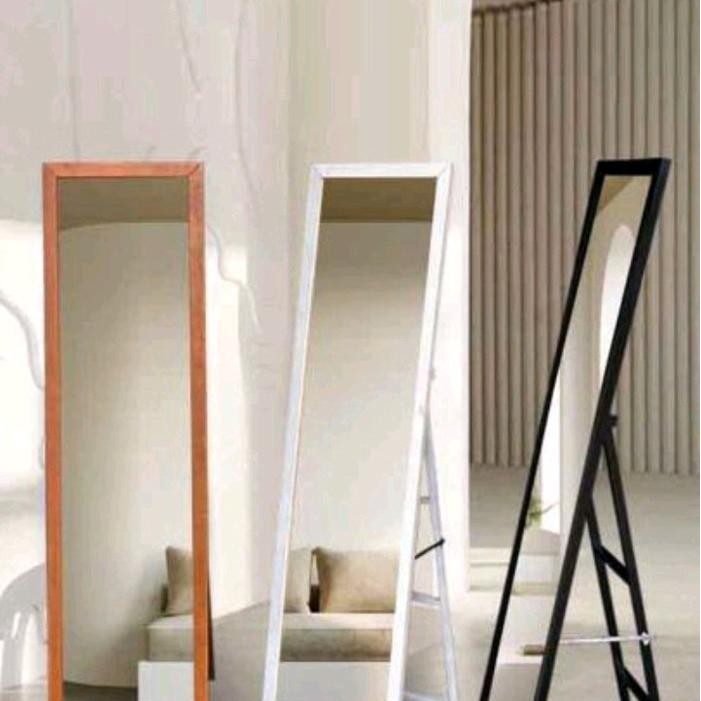 STANDING MIRROR/STANDING MIRROR/STANDING MIRROR 90CM28cm เรียบง่าย สีขาว+แพ็ค - สีชมพู