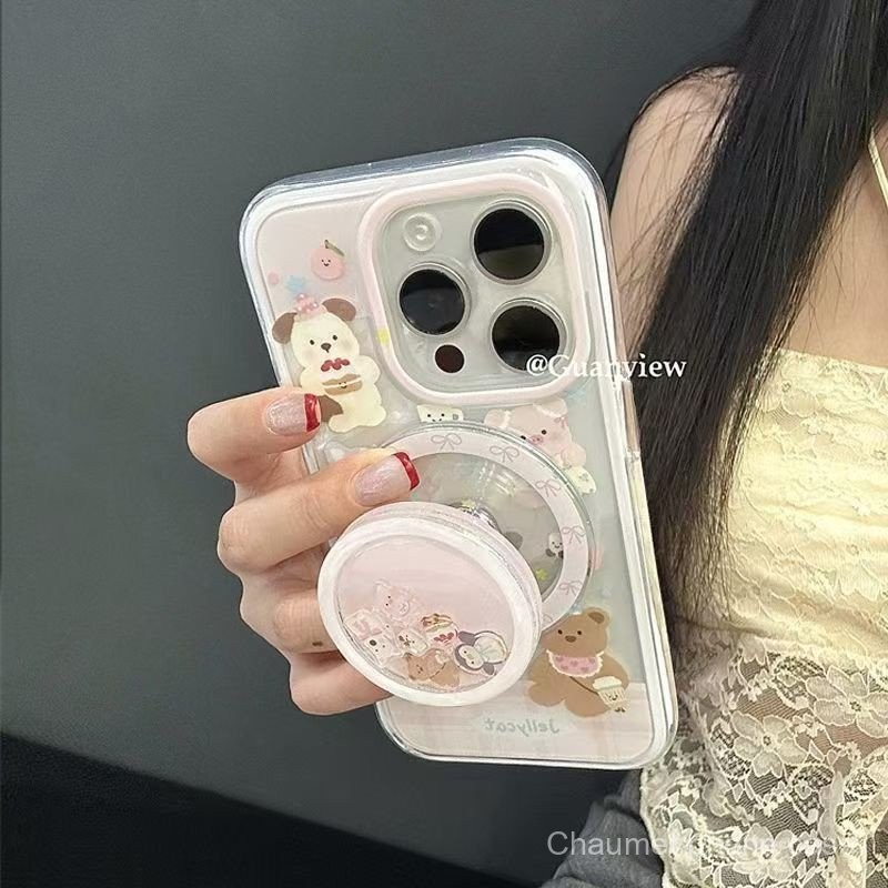 เคสโทรศัพท์แม่เหล็กสำหรับงานเลี้ยงขนมเพนกวิน ใช้ได้กับ iPhone 16 Pro Max 15141312 /8 ขอบนุ่ม หลังแข็