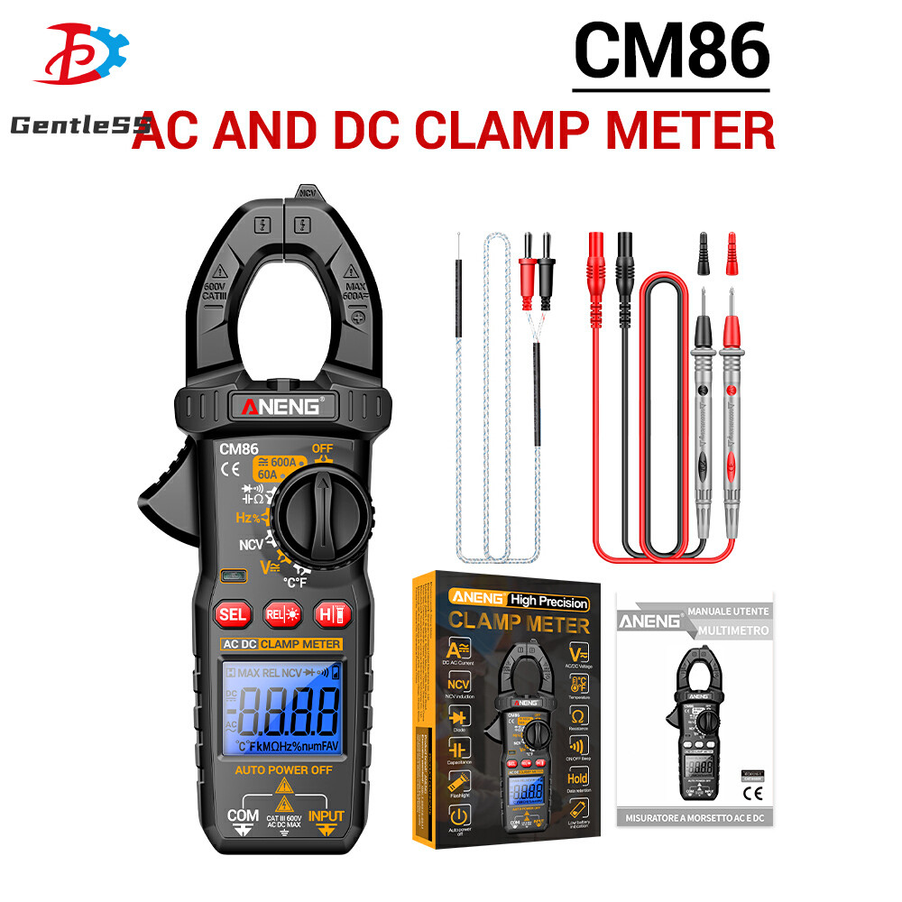 ANENG CM85/CM86 Digital Clamp มัลติมิเตอร์ความแม่นยําสูง 6000 นับแรงดันไฟฟ้าปัจจุบันเครื่องทดสอบความจุและความต้านทาน
