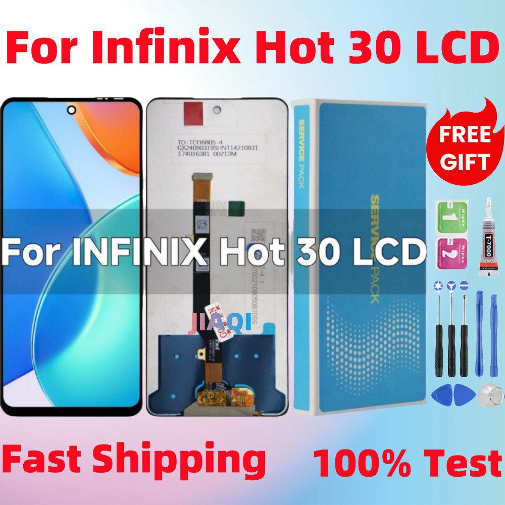 สําหรับ Infinix Hot 30 Hot30 5G X6831 X6832 จอแสดงผล LCD Touch Screen Digitizer Assembly กรอบ