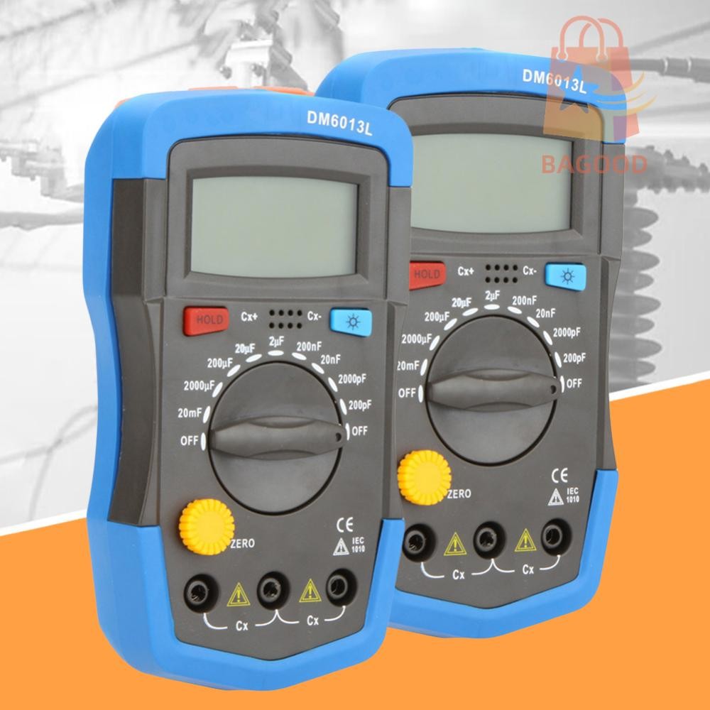 DM6013L Digital Professional Capacitor Meter ความแม่นยําสูง 200pF ~ 20mF Capacitance Capacitor วัดเม