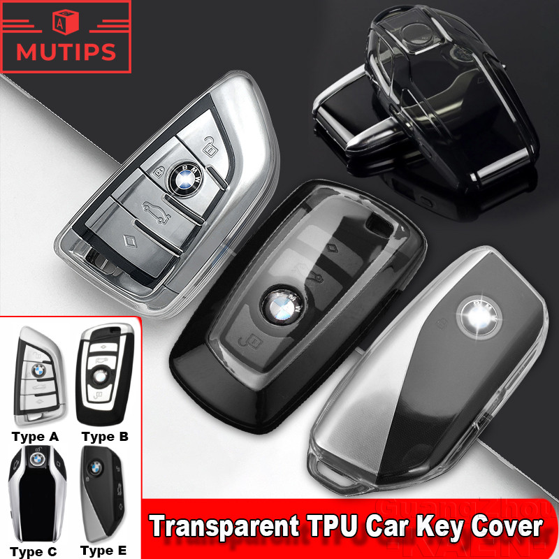 BMW โปร่งใส TPU เคสกุญแจรถยนต์ เคสกุญแจรีโมทรถยนต์ สำหรับ Z4 E89 E85 X5 G05 F15 E53 F20 G26 G08 X3 F