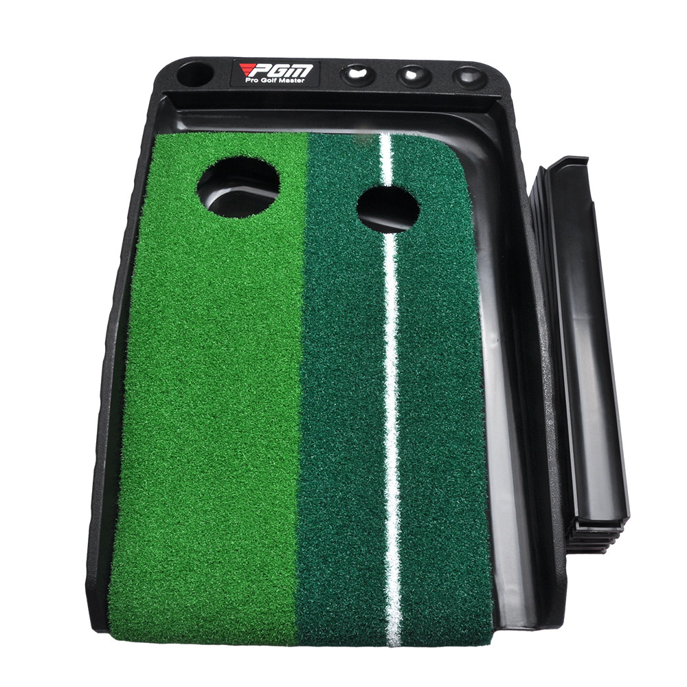 PGM ผ้ากันน้ำกอล์ฟแบบพกพาสำหรับฝึกการพุตในร่ม ผ้ากันน้ำกอล์ฟขนาด 2.5 เมตร/3 เมตร พร้อมสนามพุตและ fairway แบบถีบกลับ - รูปที่ 6