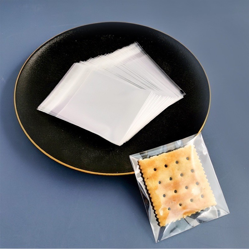 BLIVO 🔥ส่งฟรี ส่งทุกวัน🔥 ถุงฝากาว OPP ใส่คุกกี้ มี 2 แบบ ใส/ขุ่น ถุงฝากาว ถุงบราวนี่ (95-100 ใบ) - รูปที่ 2