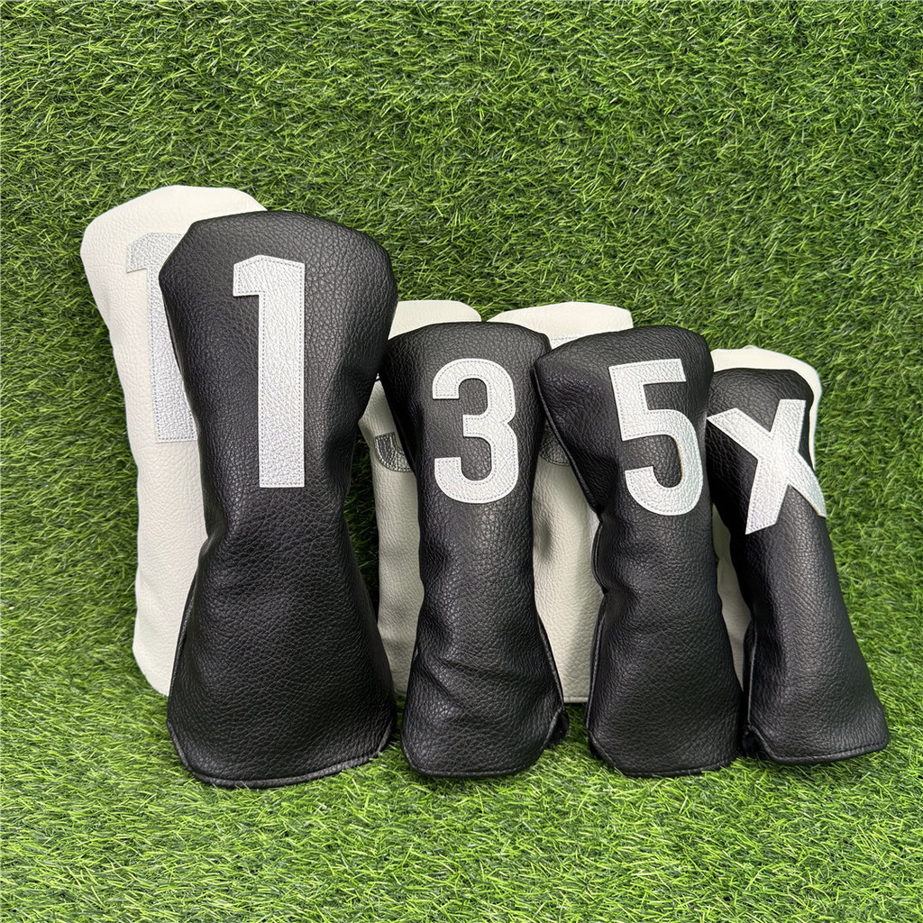 ผ้าคลุมไม้กอล์ฟ เบอร์ 1 ไม้บริการแผนที่ไม้ FW เหล็กไม้ UT Club Head Cover กอล์ฟป้องกัน Ball Cover เว