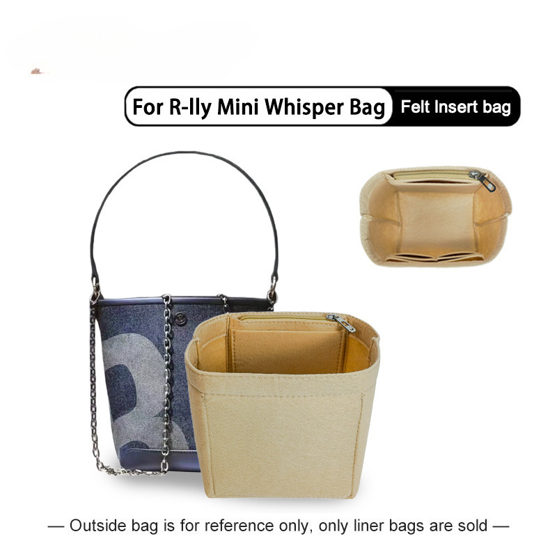 Felt Insert Organizer เหมาะสําหรับ Rally Mini Whisper กระเป๋าถือและจัดระเบียบอุปกรณ์เสริม