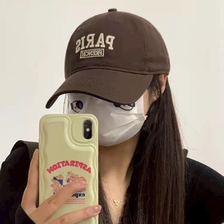 Aurora🛒พร้อมส่ง🚚 (รูปถ่ายจากงานจริง) หมวกแก๊ป มี 5 สี เบสบอล ปัก PARIS สไตล์เกาหลี
