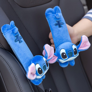 Disney Stitch Car Seatbelt Covers แผ่นรองไหล่สําหรับเข็มขัดน…