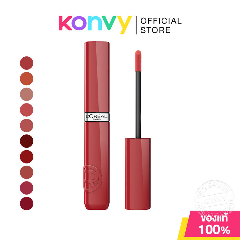 LOreal Paris Infallible Laque Resistance 4ml ลอรีอัล ปารีส ลิปเนื้อวาว