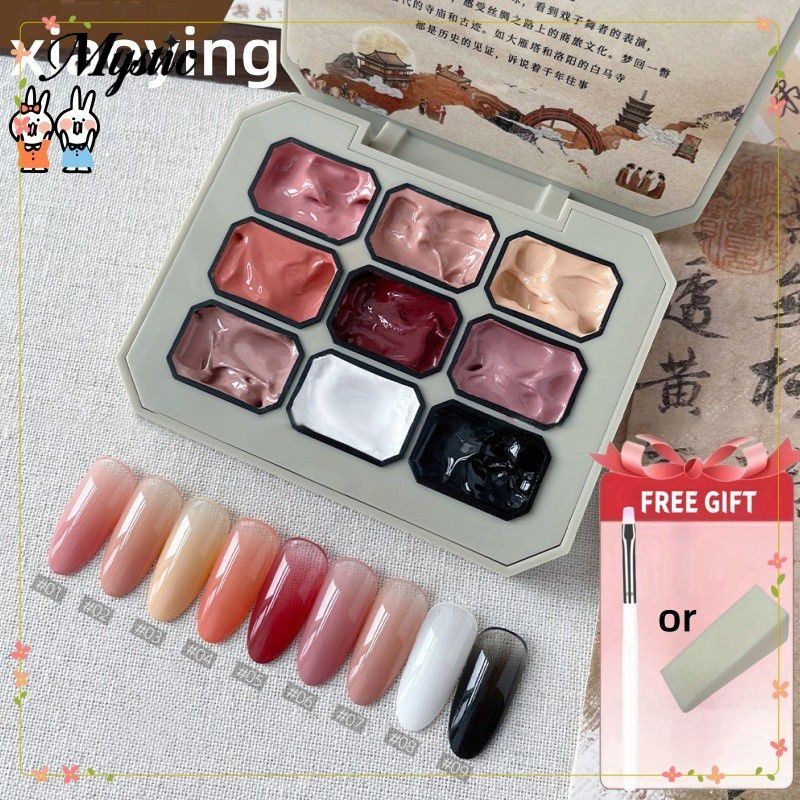 【COD】 【มีสินค้า】[ของขวัญฟรี] เจลทาเล็บ xiaoying 9 สี กาวติดเล็บติดทนนาน จำเป็นสำหรับร้านเสริมสวยและผู้เริ่มต้น 【RichBout】 【MysticHearth】