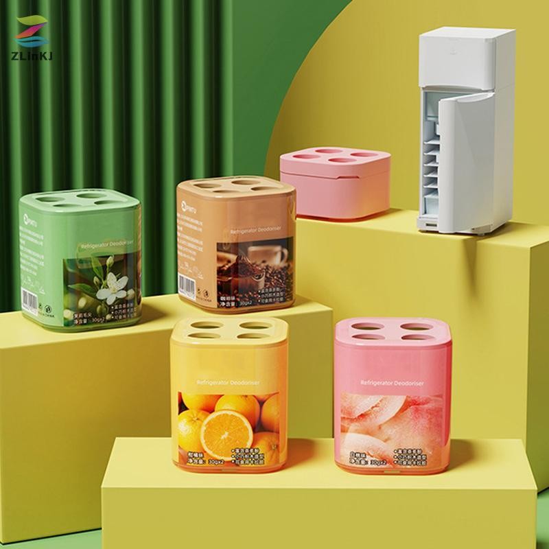 ZLinKJ ตู้เย็นกล่องกําจัดกลิ่นรสผลไม้ Purification ฟอร์มาลดีไฮด์ลด Home Aseptic Deodorizer เครื่องมื