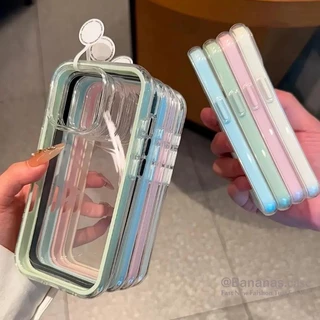 เข้ากันได้กับ ไอโฟน 17 16 15 14 13 12 11 มือโปร สูงสุด เคสโทรศัพท์สีลูกกวาดน่ารักคู่นุ่มฮาร์ดปกหลัง