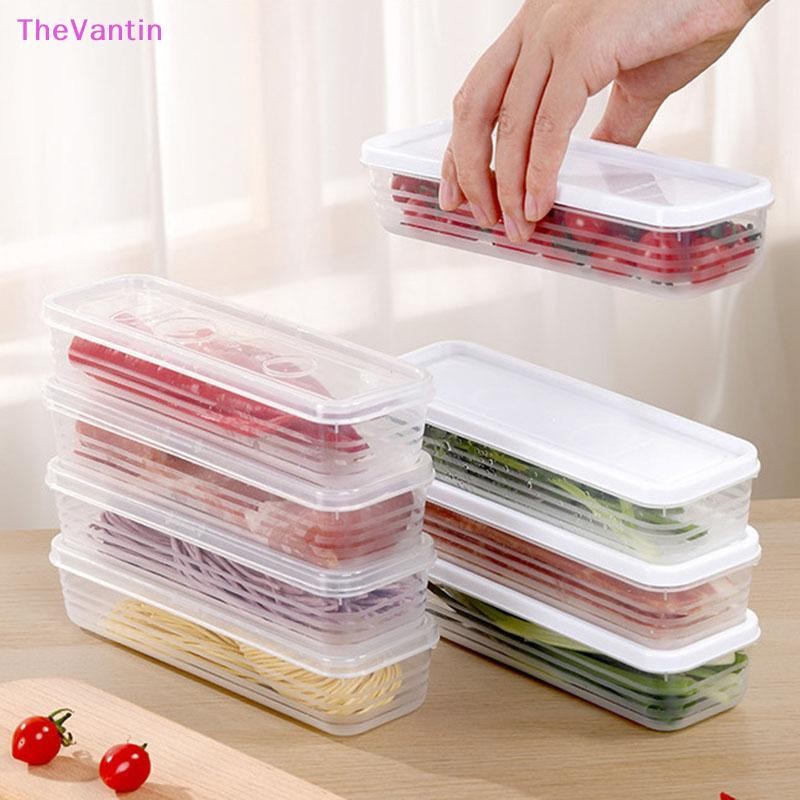 TheVantin Fresh Box Noodle Plastic Food Preserved Box สี่เหลี่ยมผืนผ้า Fruit Container ตู้เย็นจัดเก็