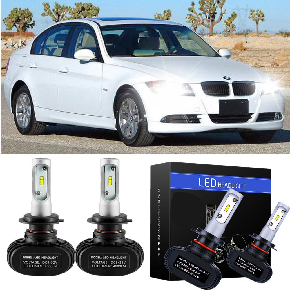 1 คู่ LED ไฟหน้ารถ 8000LM Auto LED ไฟหน้า h7 สําหรับ Hyundai Santa Fe (DM) 3rd Gen YEAR 2013-2018