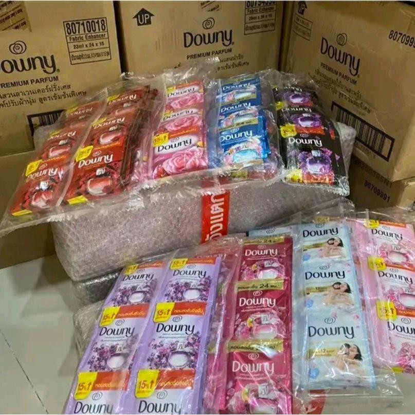 ดาวนี่ปรับผ้านุ่ม 20-23 ml ขายปลีก 5 บาท               ยกลัง 1 ลัง 15  แพ็ค แพ็ค 24 ซอง  (ขายยกลัง)