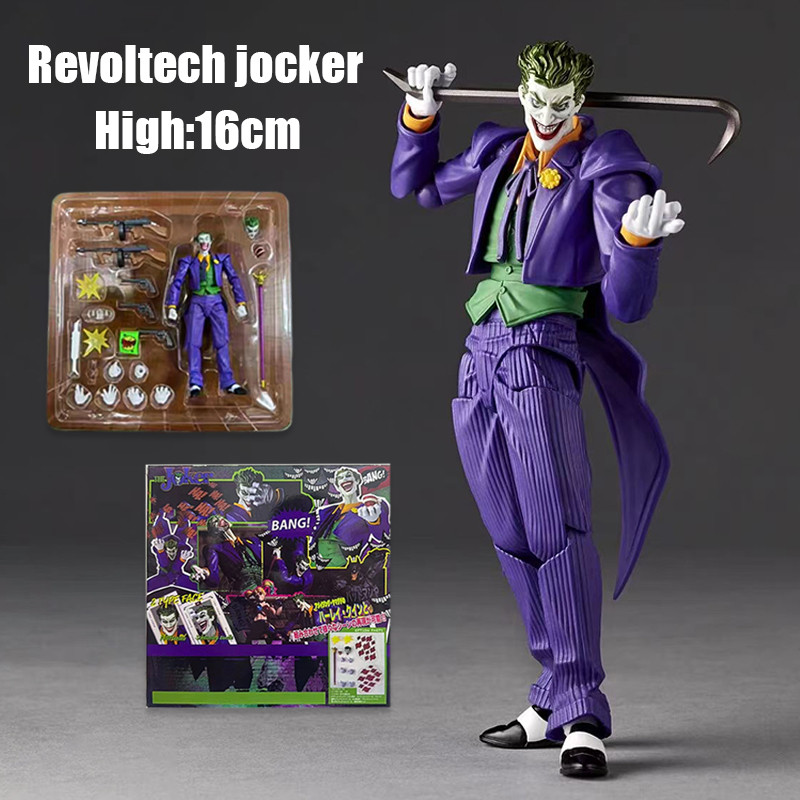 16 ซม.Action Figure Revoltech Jocker สําหรับของขวัญเด็ก Jocker Movable Joint ของเล่น