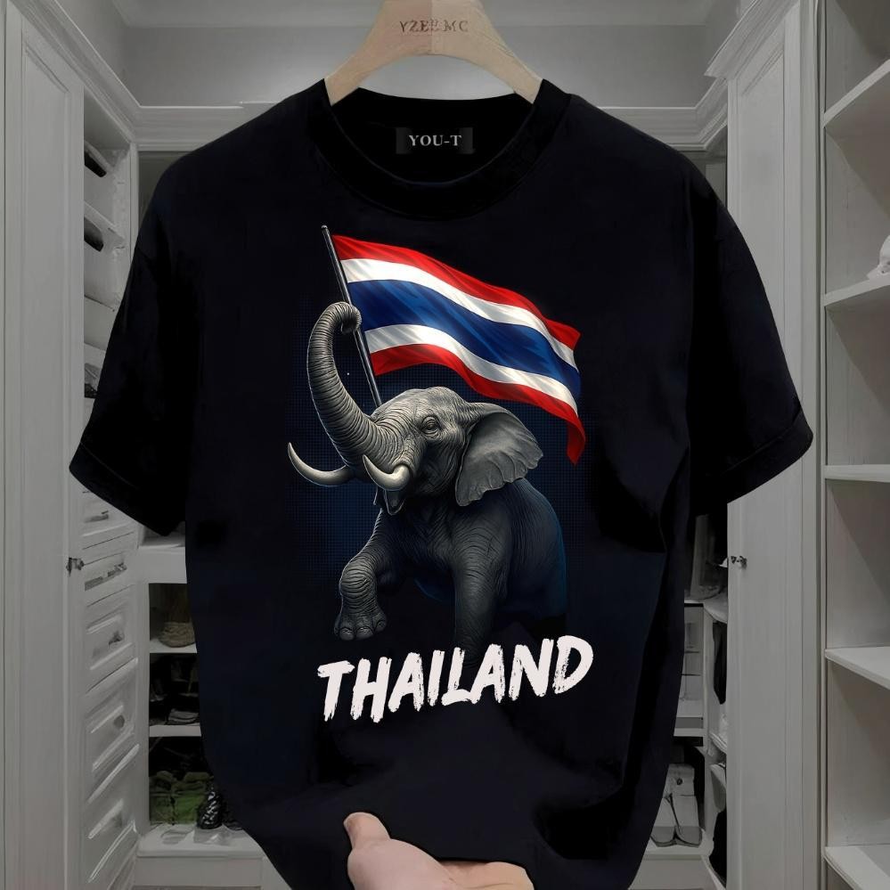 UT shop เสื้อยืด Oversize เสื้อ” THAILAND “t shirt cotton100%คอกลม ใส่สบาย เสื้อยืดผ้าฝ้าย แฟชั่น เสื้อผู้ชาย 3XL – โปรปัง